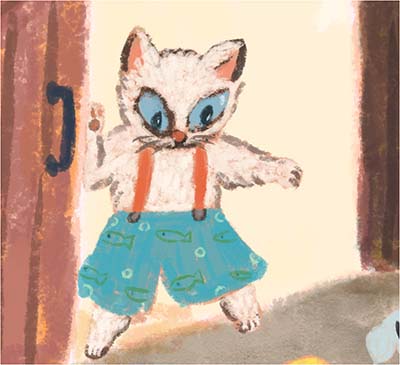 ねこちゃんの絵本 | 机のうえの